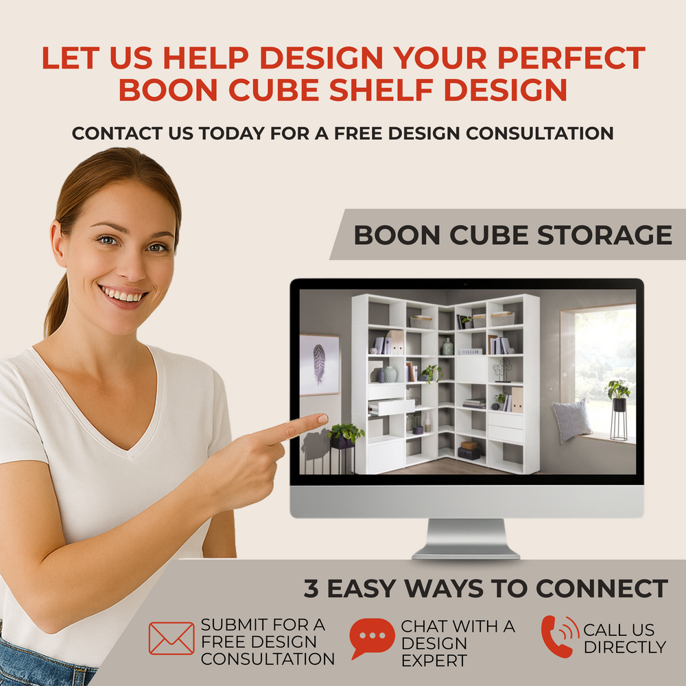 4x4 Cube Shelf – Modern, Modular, Durable Cube Storage Solution BOON Cube Storage Shelf Square 1x4