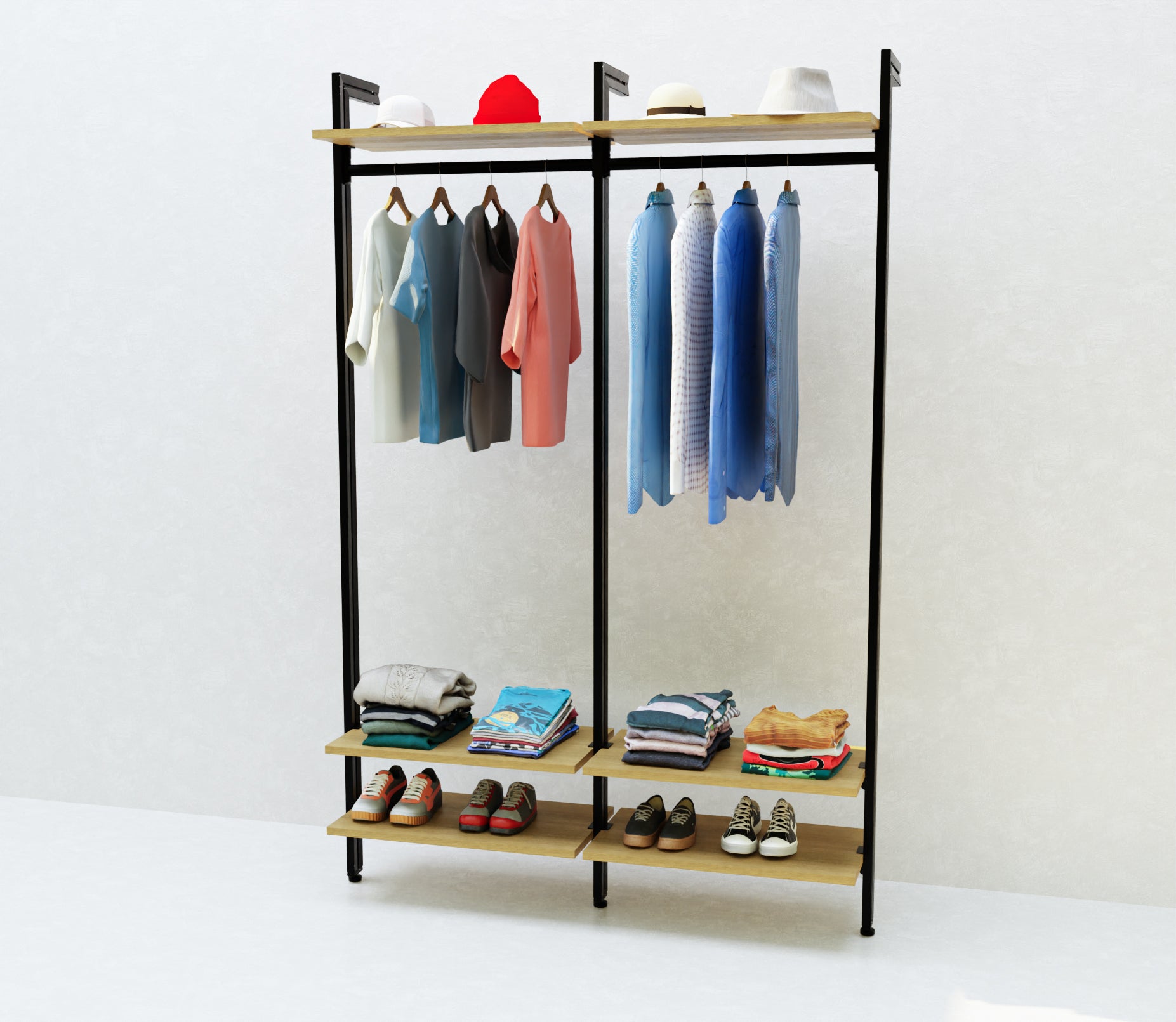 Modern Wardrobe Closet - Customizable Modular System for Contemporary Bedrooms CLOS-IT W-200