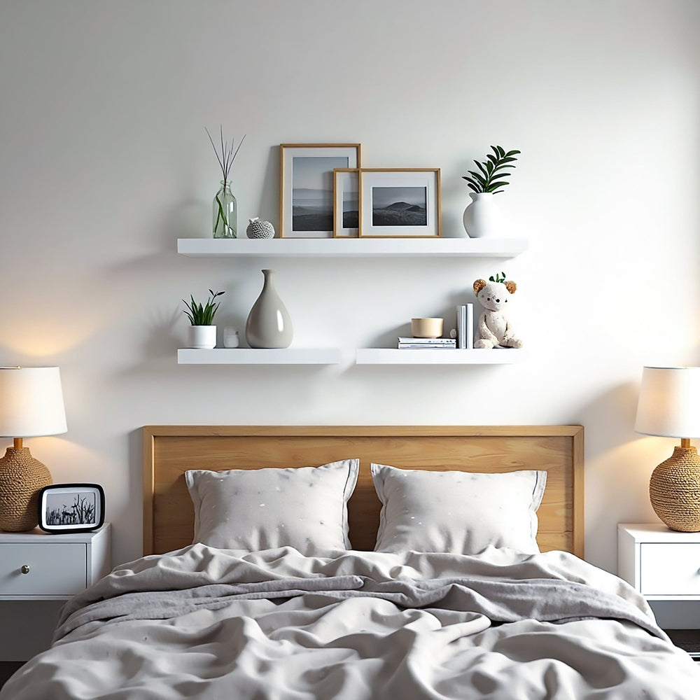 floating bedroom shelves