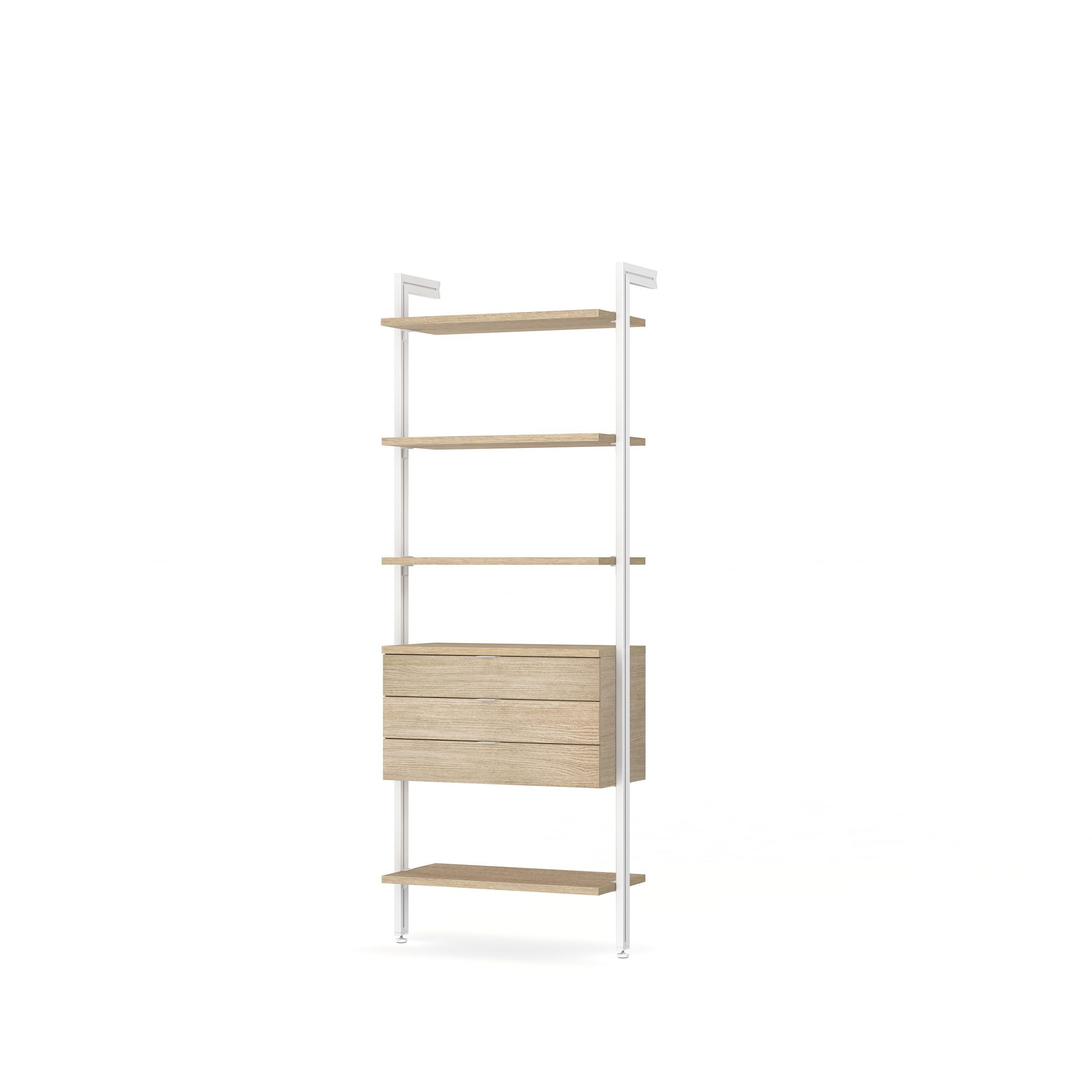 Premium Wardrobe with Drawers - Modern Modular Closet System for Bedroom Organization  CLOS-IT W-105
