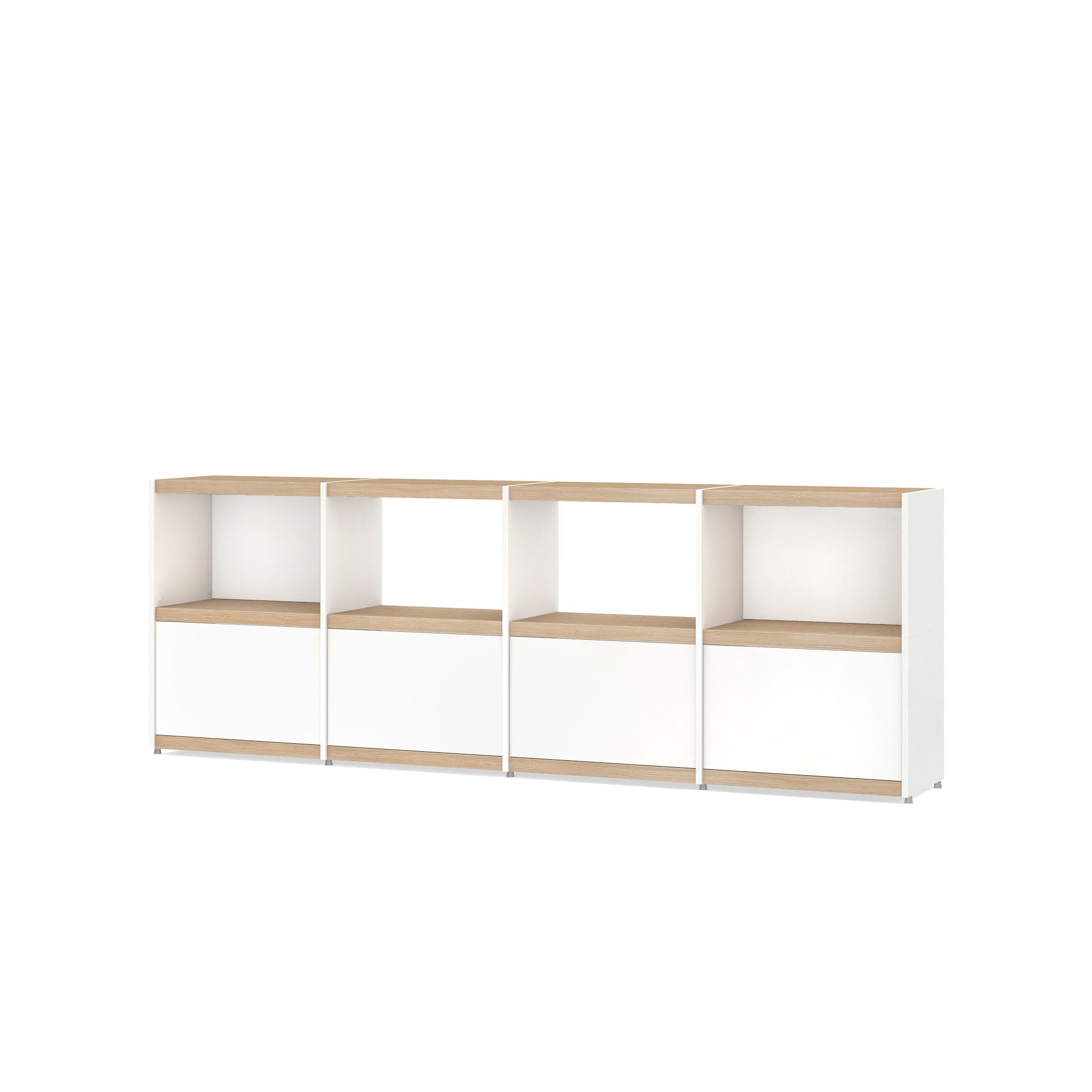よもぎS104 ⭐MOMONATURAL COMO SHELF M YOMO Modular Bookshelf 4x2 Accessorized – Shelf & Co.