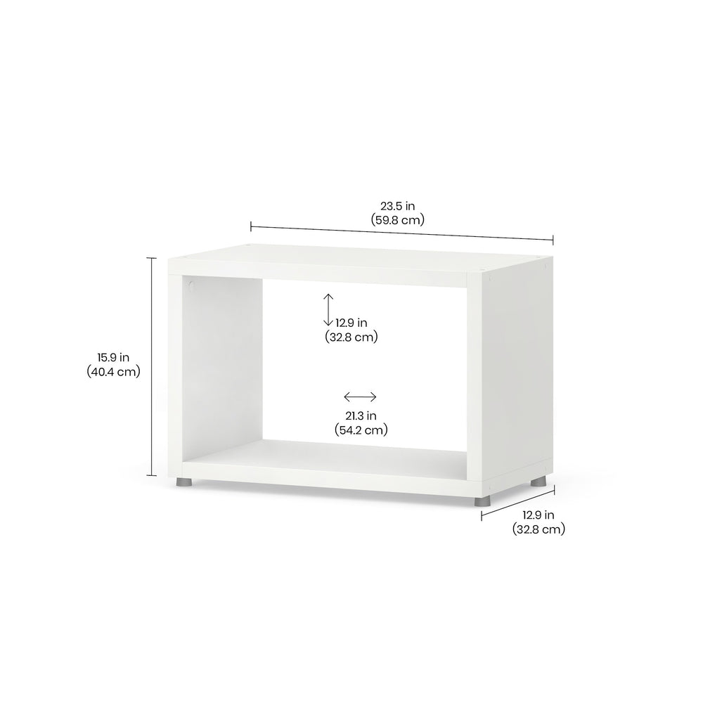 BOON Cube Storage Shelf 1x1 - Discontinued Oak