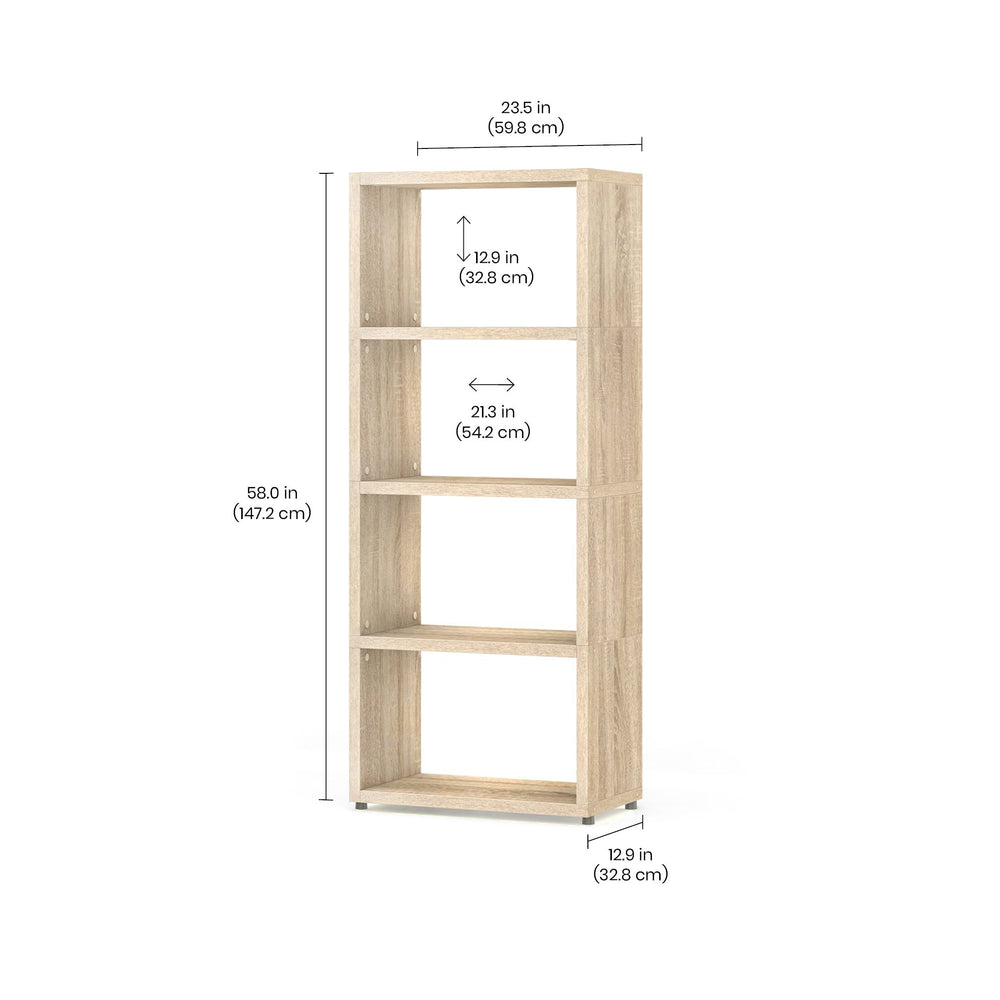 4 Cube Storage Unit – Durable, Modular Cube Shelf for Modern Organization BOON Cube Storage Shelf Rectangular 1x4