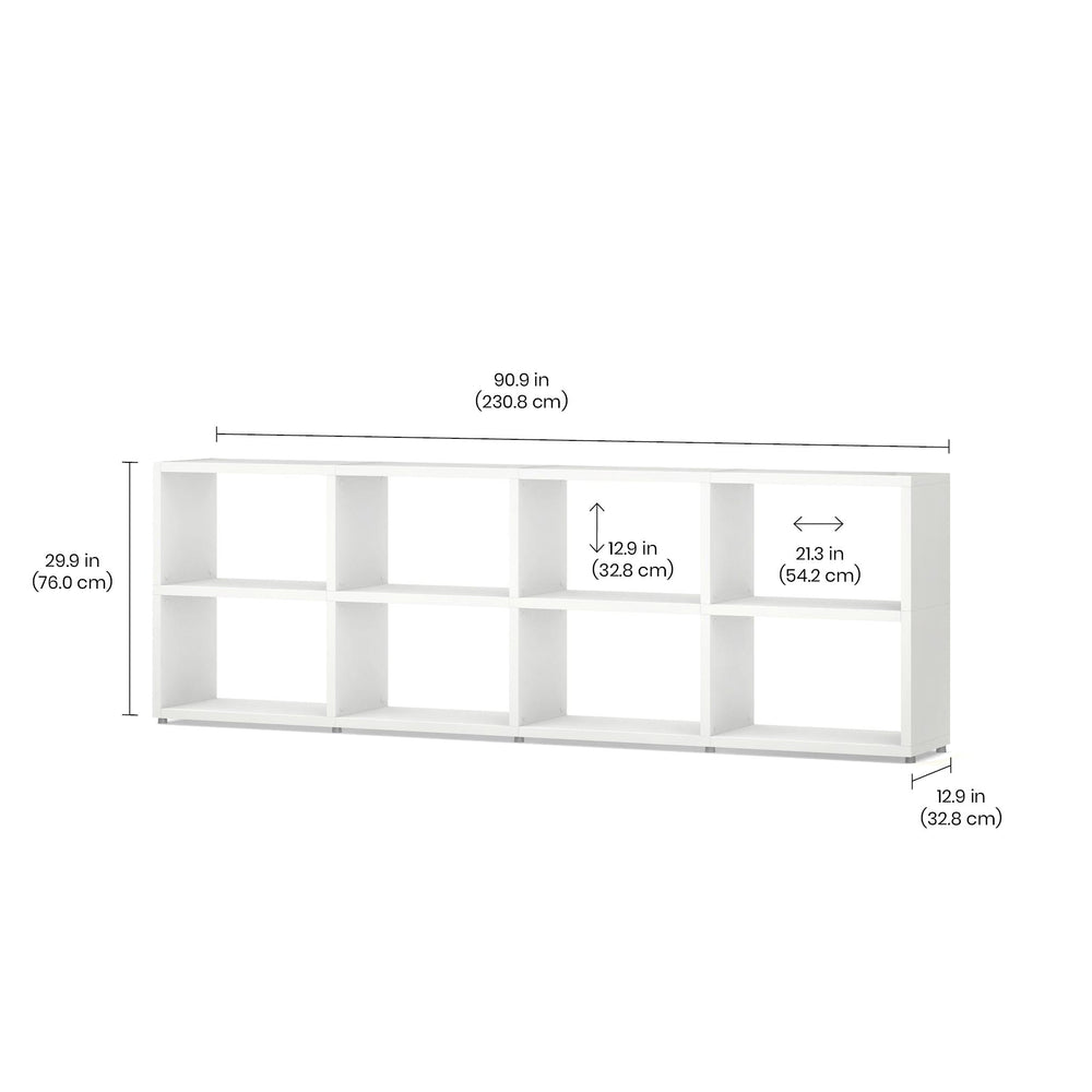 8 Cube Organizer Shelf – Modern, Modular Storage for Home & Office BOON Cube Storage Shelf Square 4x2
