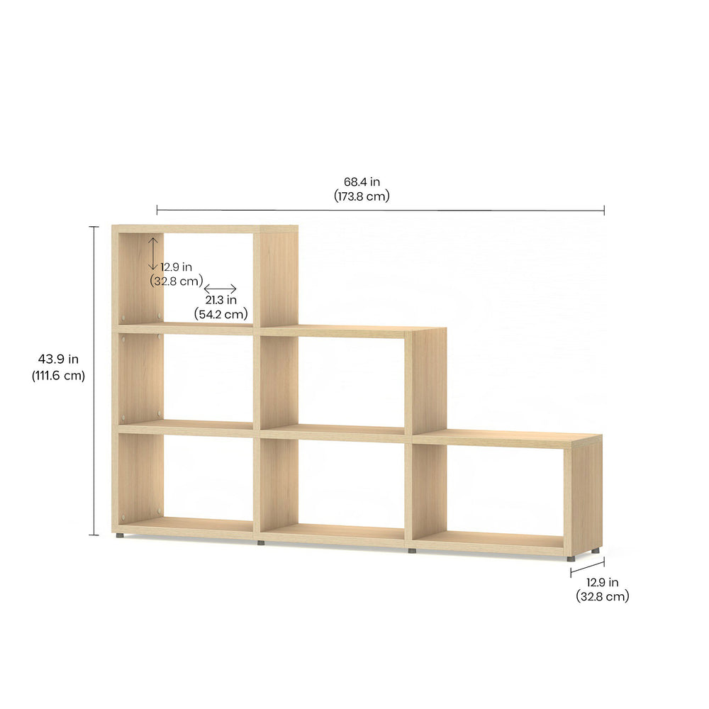 6 Organizer Cube – Sturdy, Customizable, Modern Storage Shelf BOON Cube Storage Shelf Square Step 3x3