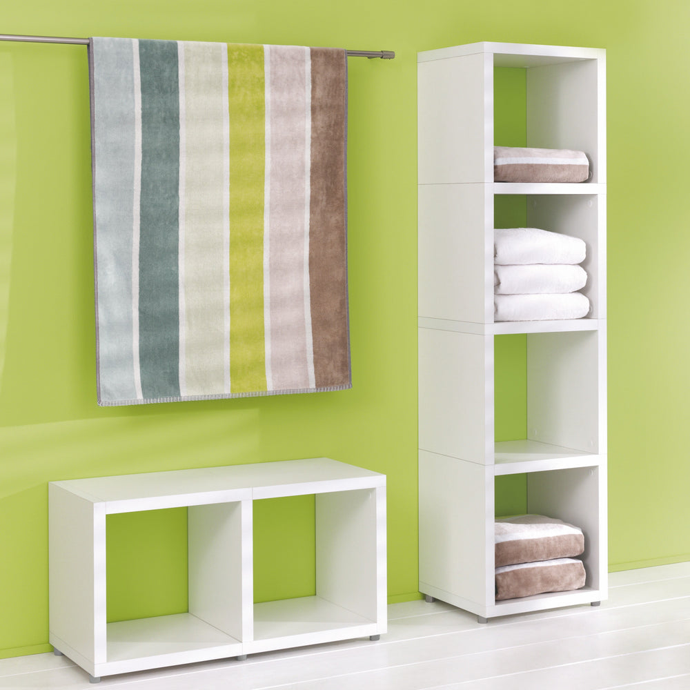 5 Cube Storage Unit – Thick Boards, Scratch-Resistant, Modular Cube Shelf BOON Cube Storage Shelf Rectangular 1x5