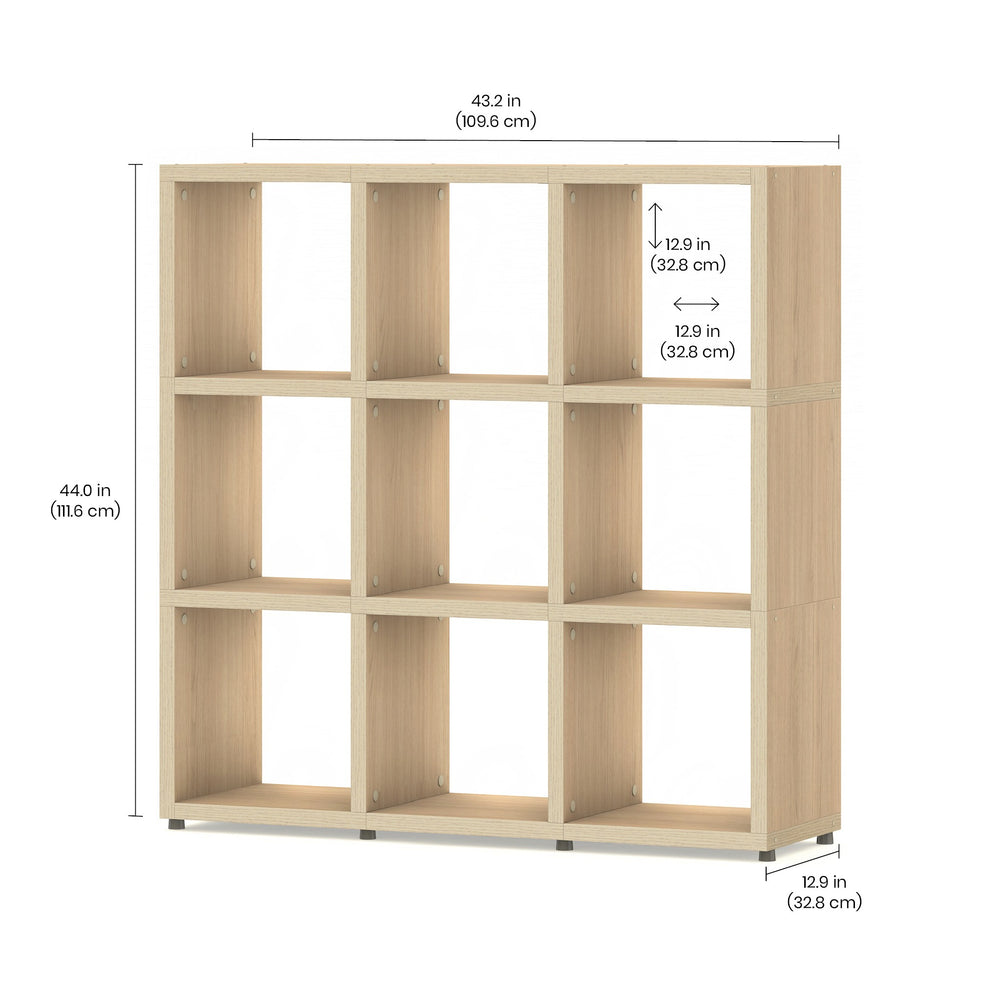 9 Cube Bookshelf – Modular, Durable, Contemporary Storage Solution BOON Cube Storage Shelf Square 3x3