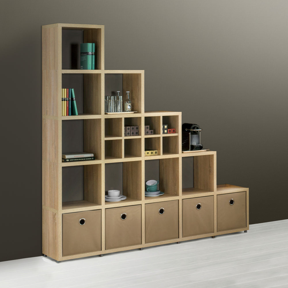 BOON Cube Storage Shelf Square Step 6x6 Accessorized
