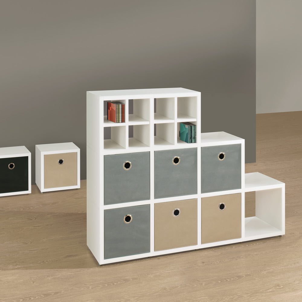 6 Organizer Cube – Sturdy, Customizable, Modern Storage Shelf BOON Cube Storage Shelf Square Step 3x3