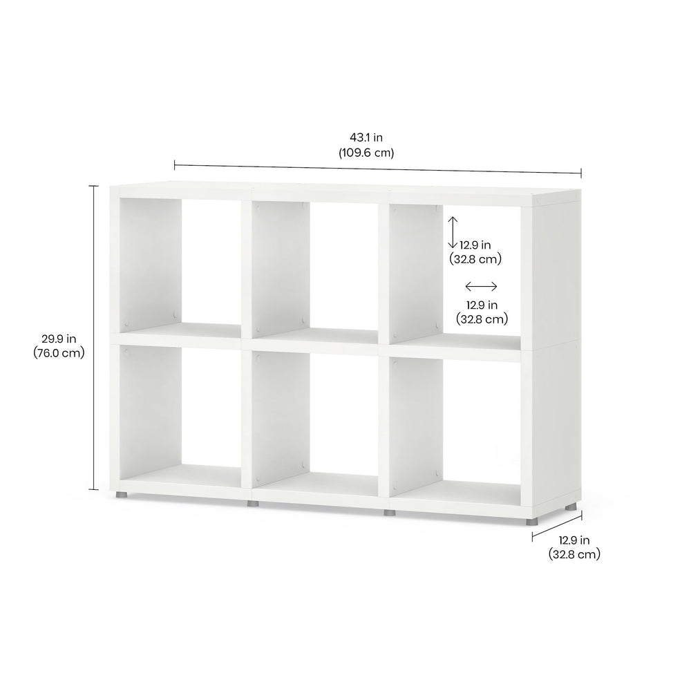 6 Cube Organizer Shelf – Modular, Durable Storage Solution for Home & Office BOON Cube Storage Shelf Square 3x2