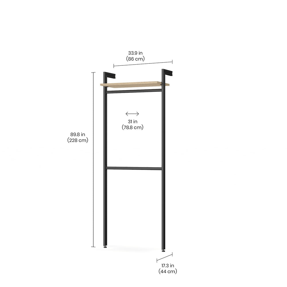 Open Wardrobe Solution with Easy Assembly - Freestanding Closet System CLOS-IT W-103