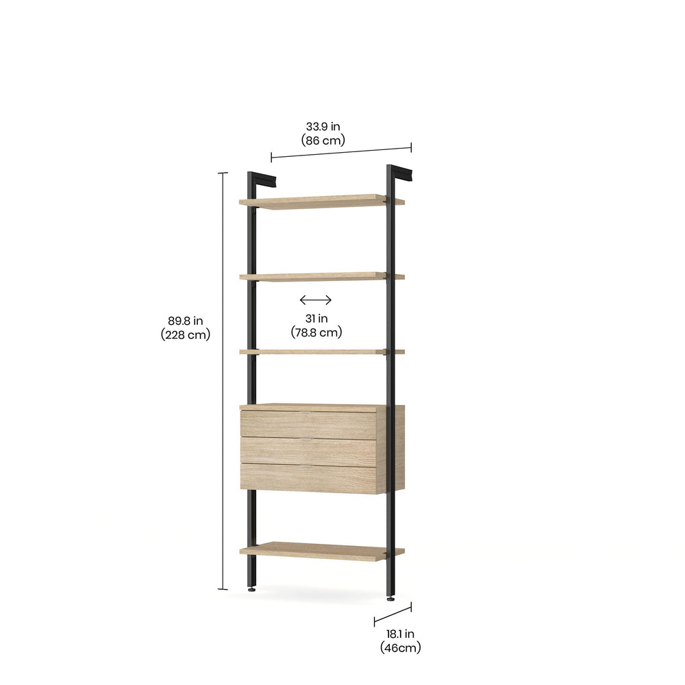 Premium Wardrobe with Drawers - Modern Modular Closet System  CLOS-IT W-105