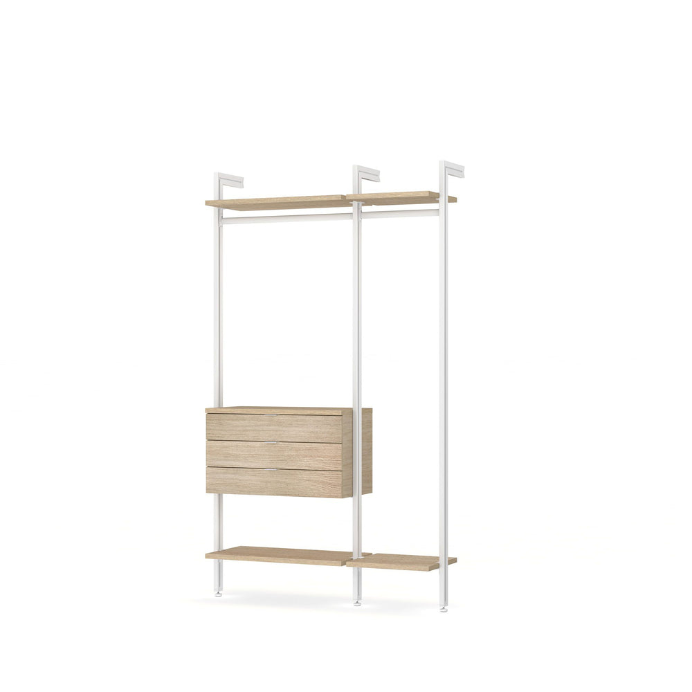 Easy Install Closet Organizer with Drawers - Award-Winning Modular Design CLOS-IT W-154