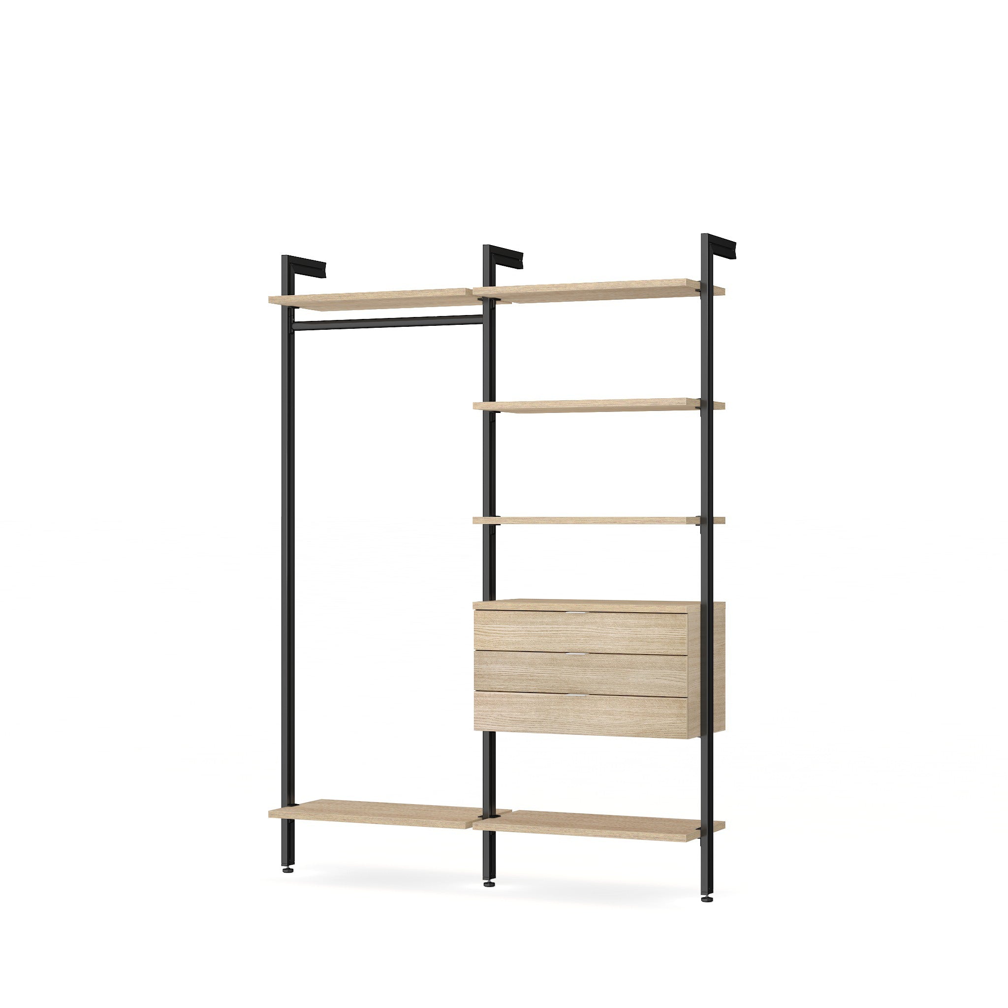dressing metal Wardrobe Closet with Drawers Open Wardrobe CLOS-IT W-204