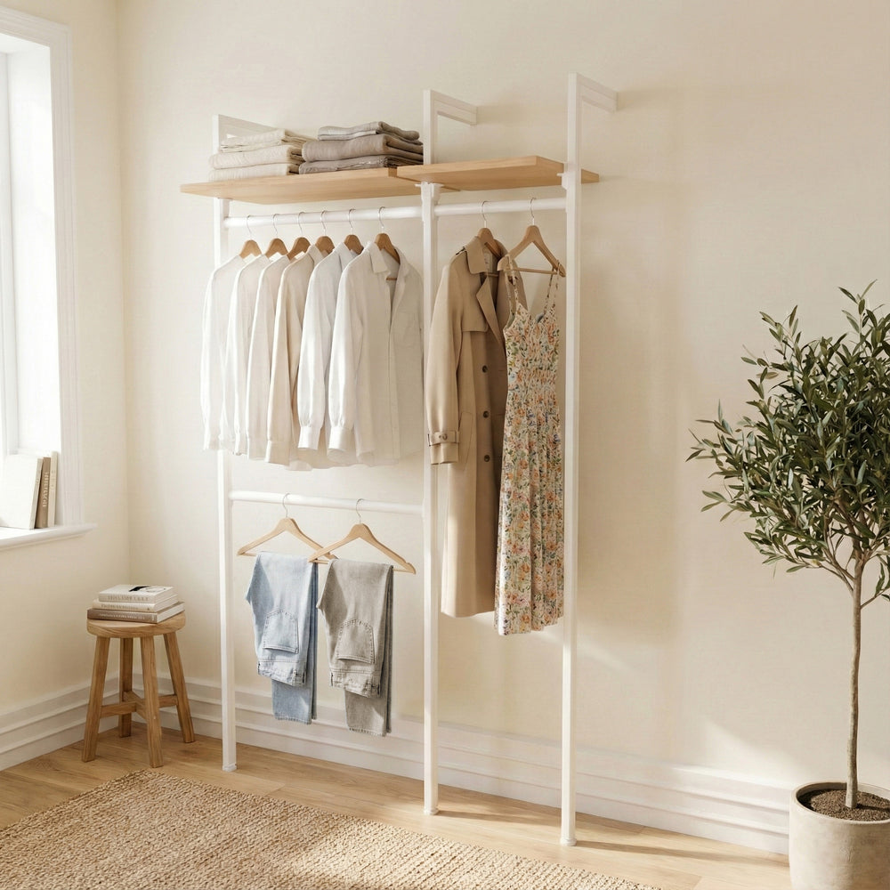 Custom Wardrobe Closet - Modular System for Personalized Bedroom Storage Solutions CLOS-IT W-153