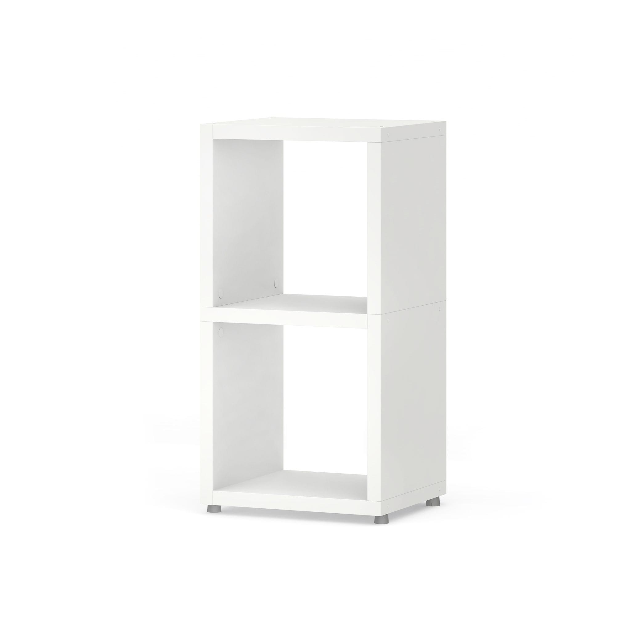 2 Cube Storage Organizer - Premium Melamine Finish Bookshelf with