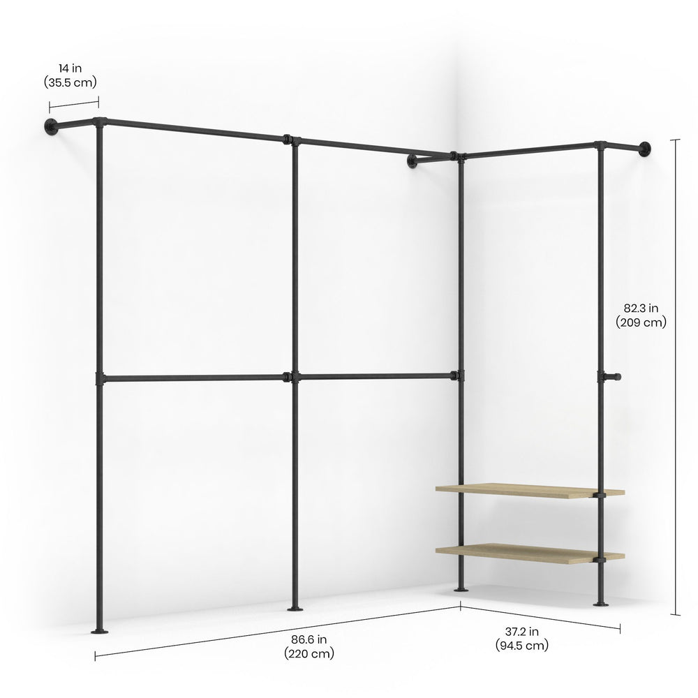PIPE Wardrobe Corner Wall 2
