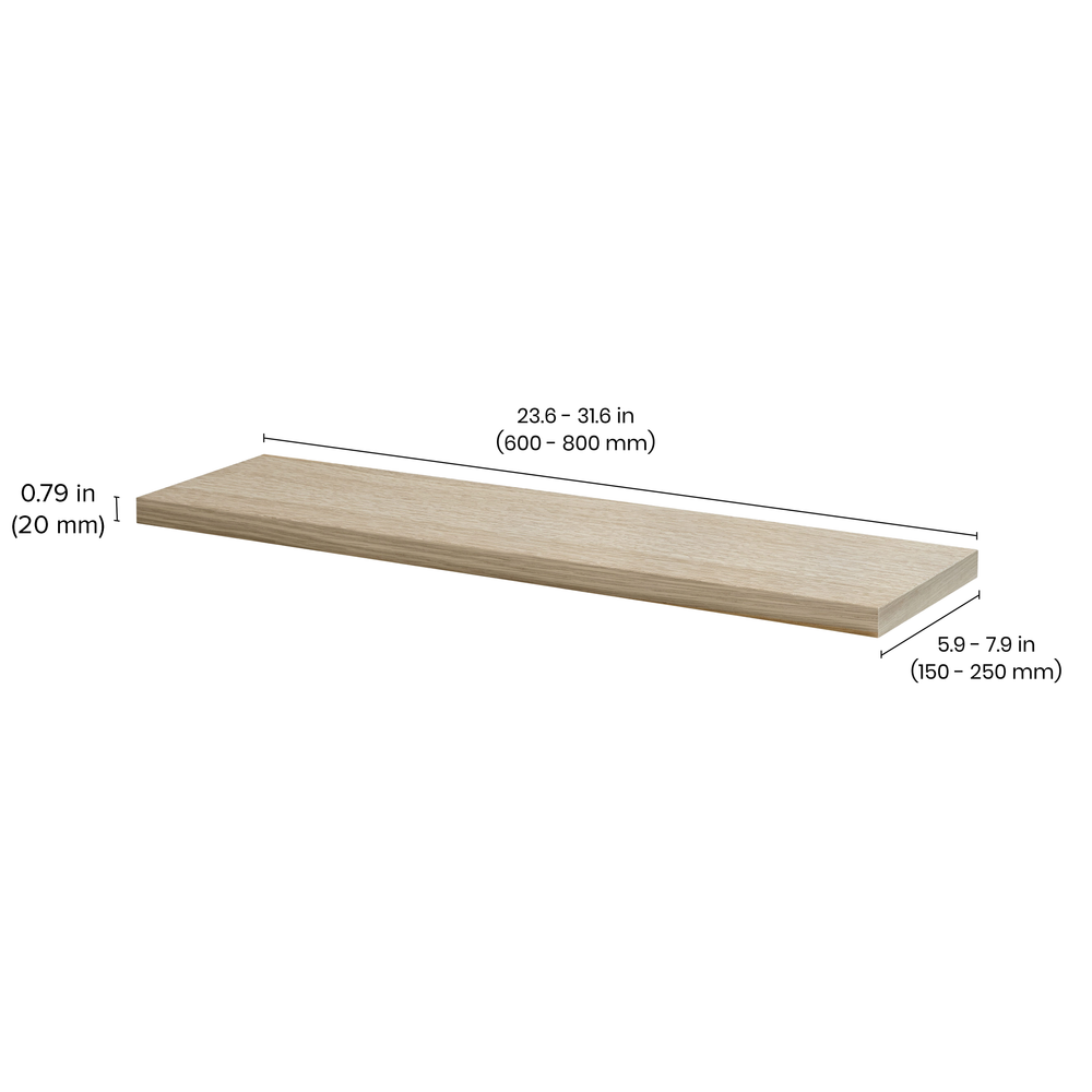 LITE FEELWOOD Shelf and HERAKLES Bracket | Dimensions