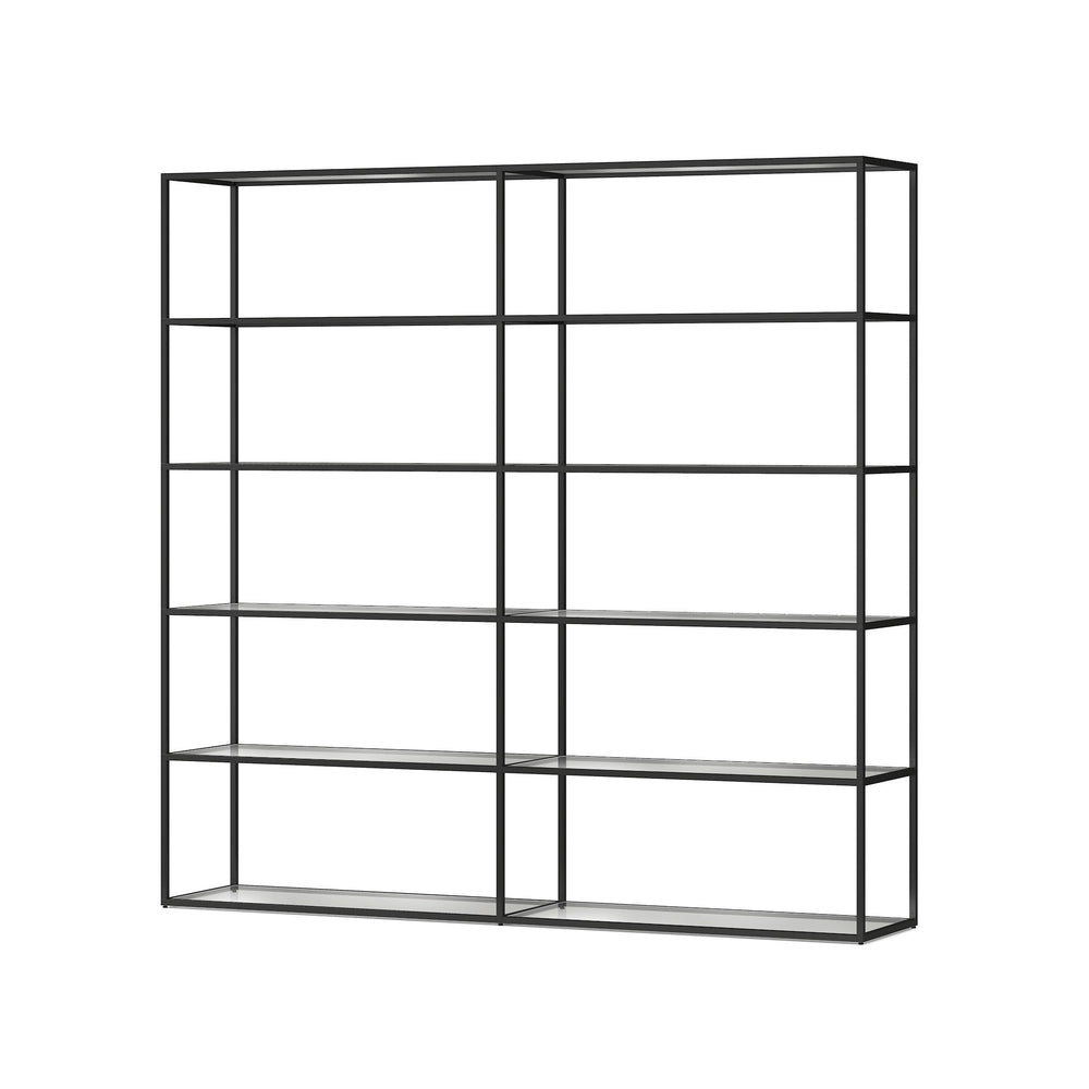 Modular Bookshelf System - Modern Display Storage with Custom Shelves & German Engineering LIUM Decorative Shelving Unit XL 2x5