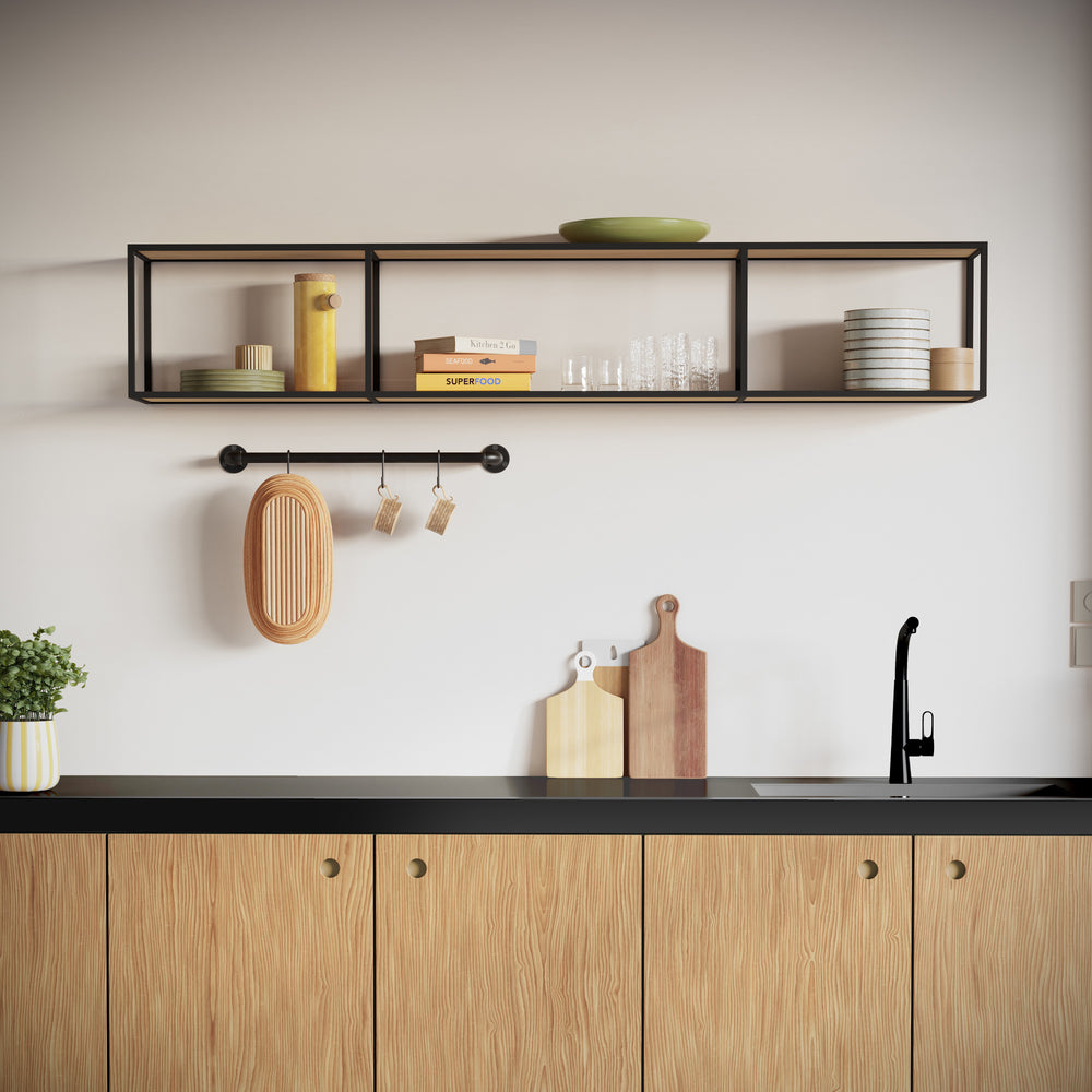 LIUM Wall Mounted Shelving Unit Combo 3x1