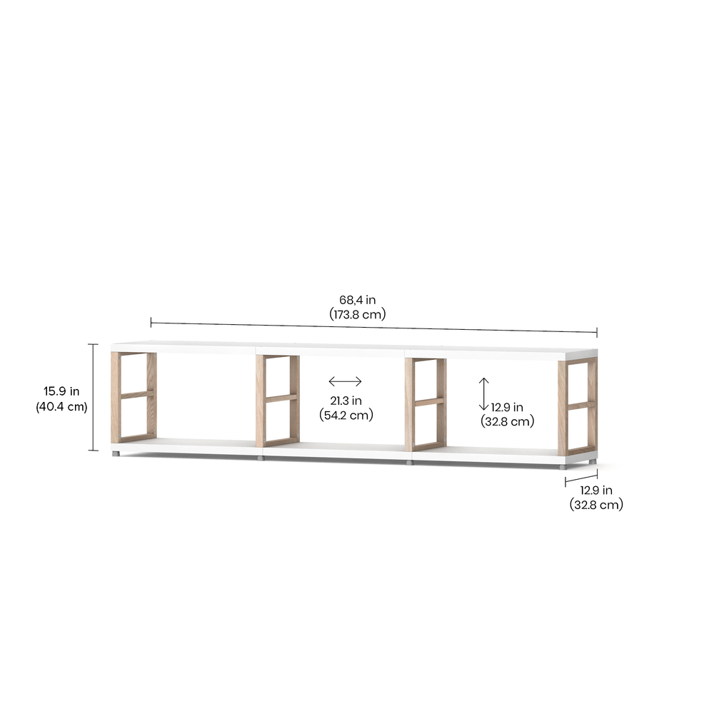 MAXX Modern Shelving Unit 3x1