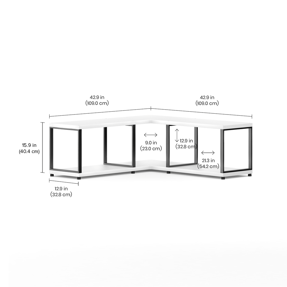 MAXX Modern Shelving Unit Corner 3x1
