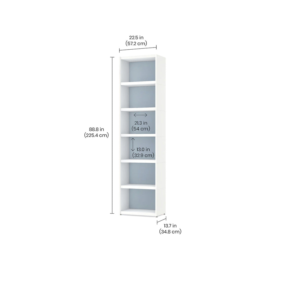 YOMO Modular Bookshelf 1x6