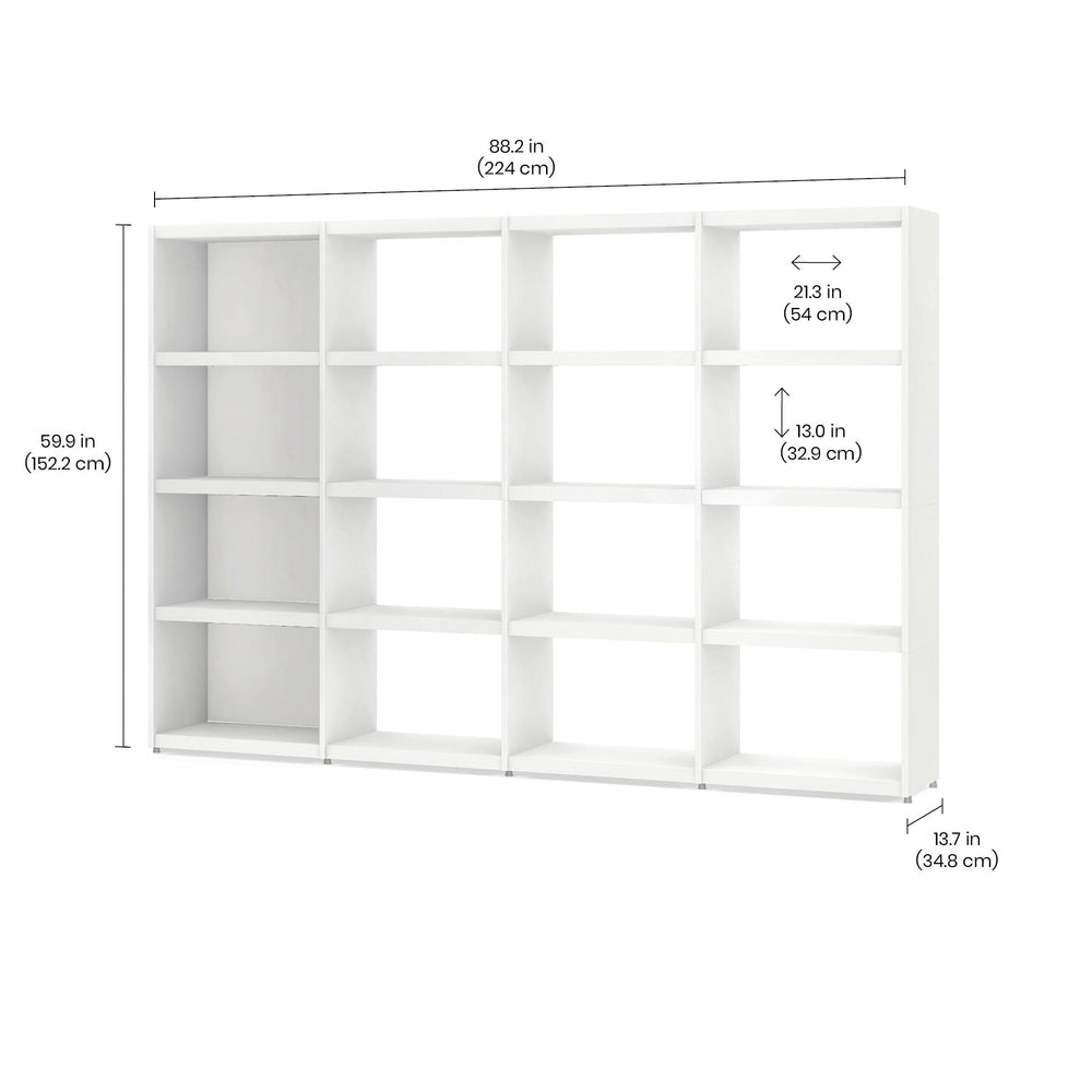 YOMO Modular Bookshelf 4x4
