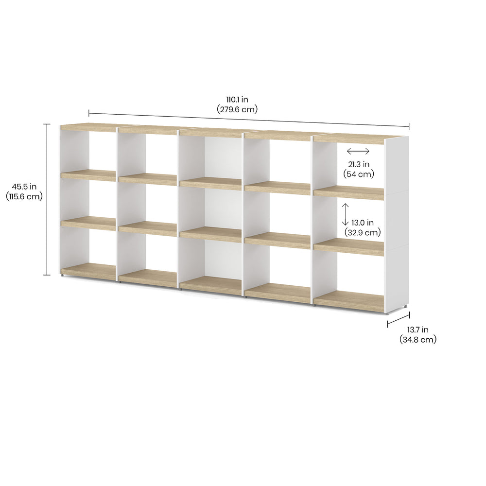 YOMO Modular Bookshelf 5x3