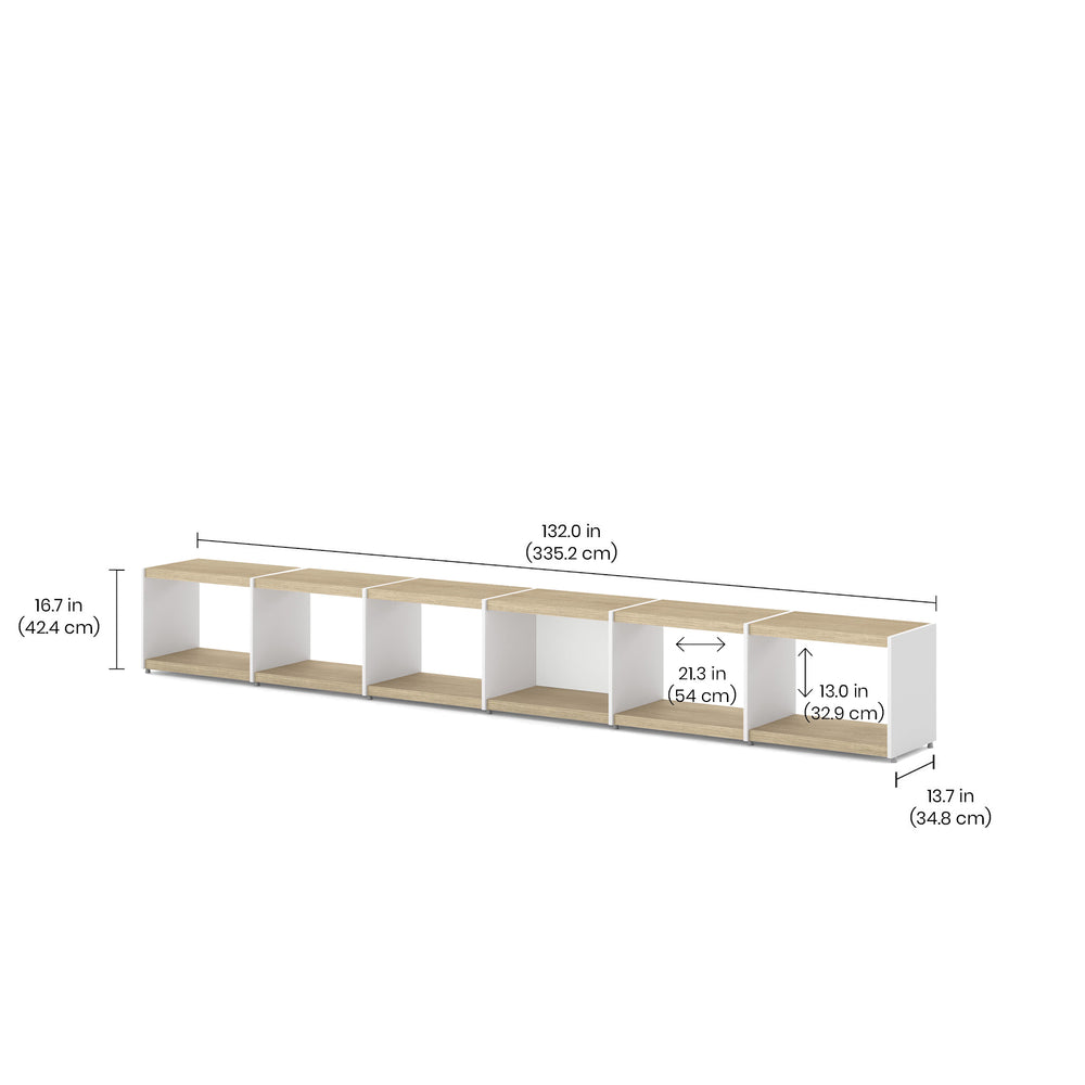 YOMO Modular Bookshelf 6x1