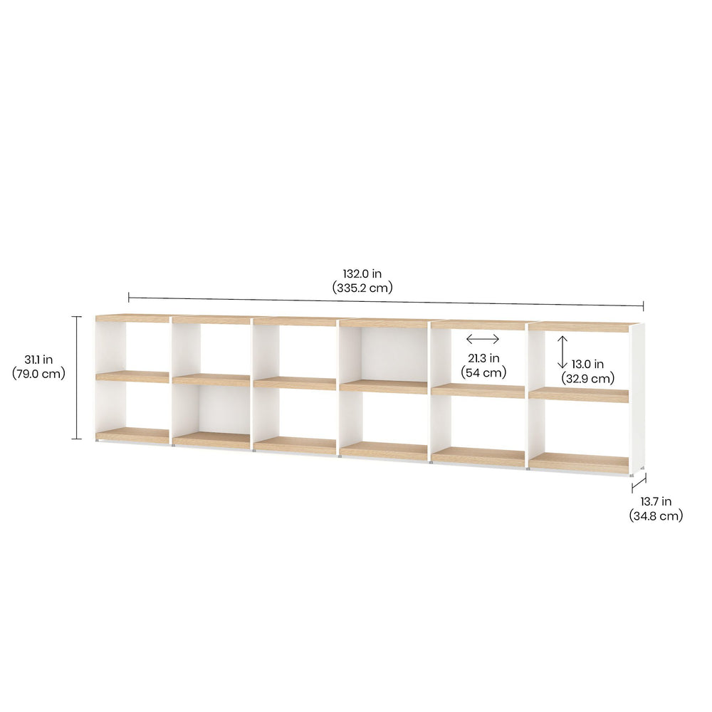 YOMO Modular Bookshelf 6x2