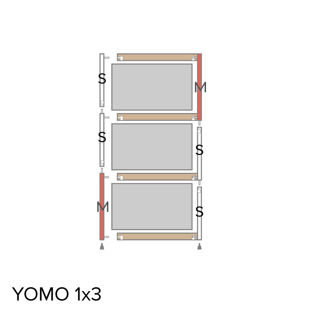 YOMO 1x3 Layout