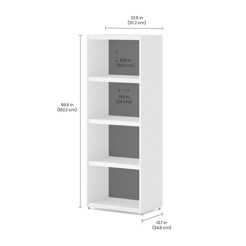 YOMO Modular Bookshelf 1x4