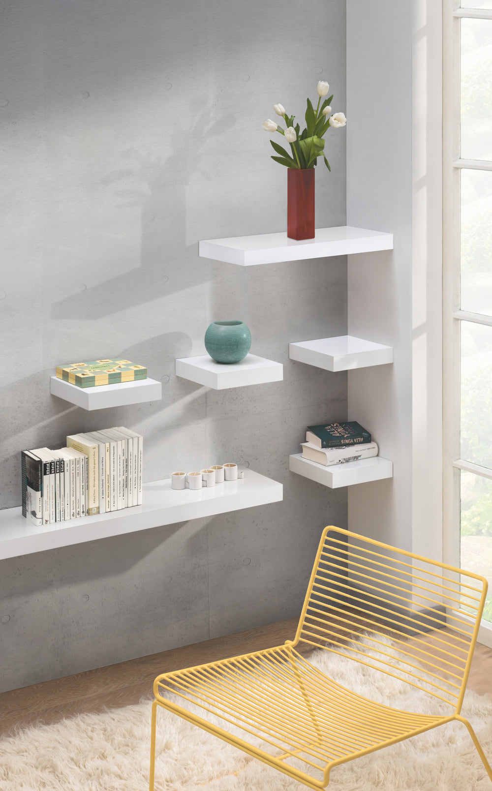 Floating Shelves for Bedroom - Sturdy Wall Shelves for Bedroom with Professional Modern Finish