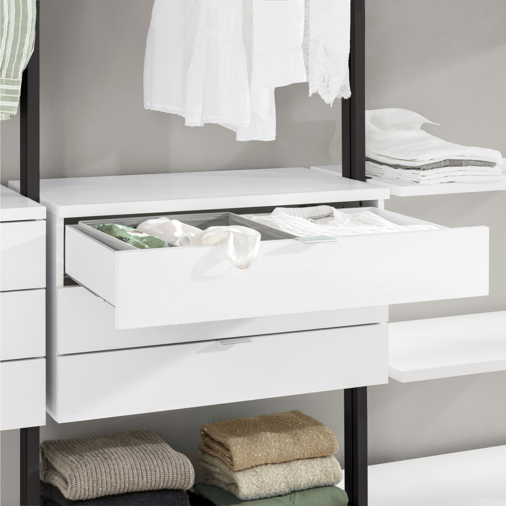 Premium Walk-In Closet with Integrated Drawer Systems - Modern Luxury Design CLOS-IT W-309