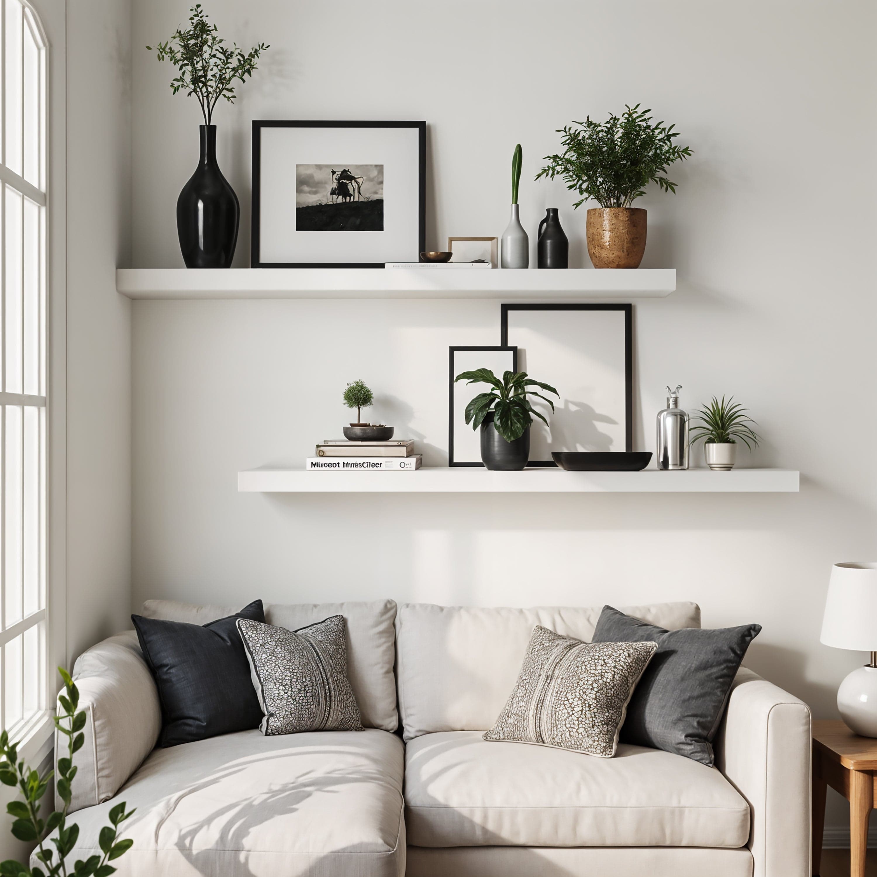Floating Shelves for Living Room  Easy Installation