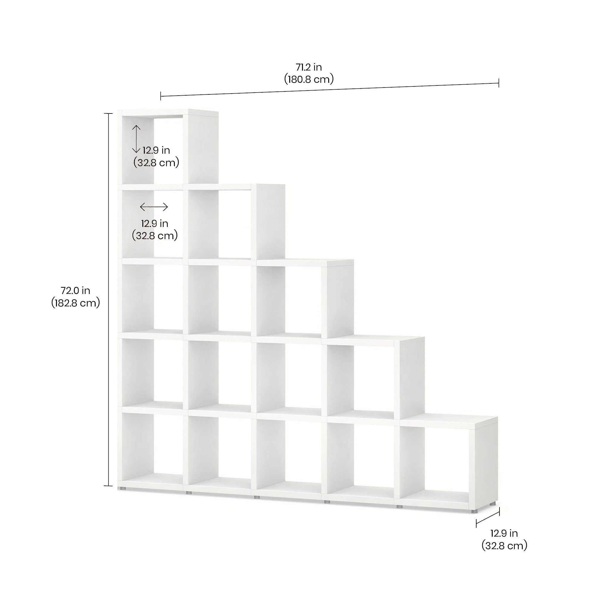 BOON Cube Storage Shelf Square Step 5x5 Shelf Co