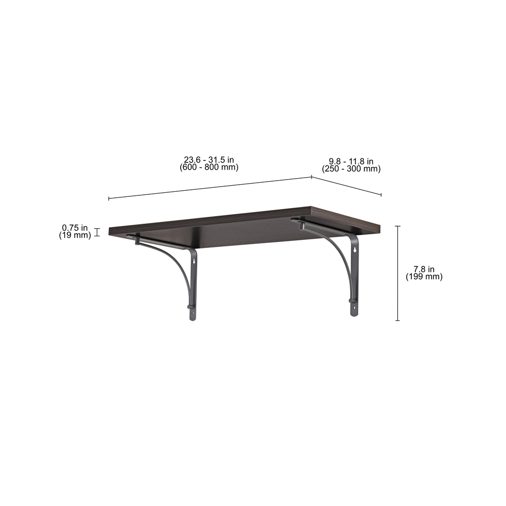 LITE Shelf and ARCH Bracket | Dimensions