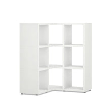 BOON Cube Storage Shelf Corner 3x3 Accessorized