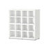 BOON Cube Storage Shelf Square 2x2 Accessorized White Cross