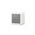 BOON Cube Storage Shelf Square 1x1 Accessorized White with Grey Door