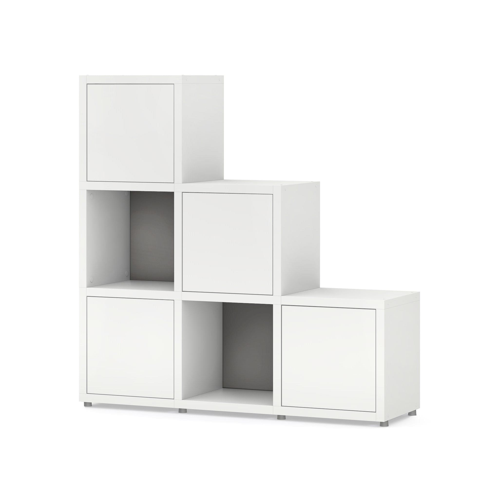 BOON Cube Storage Shelf Corner 3x3 Accessorized