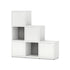 BOON Cube Storage Shelf Square Step 3x3 Accessorized