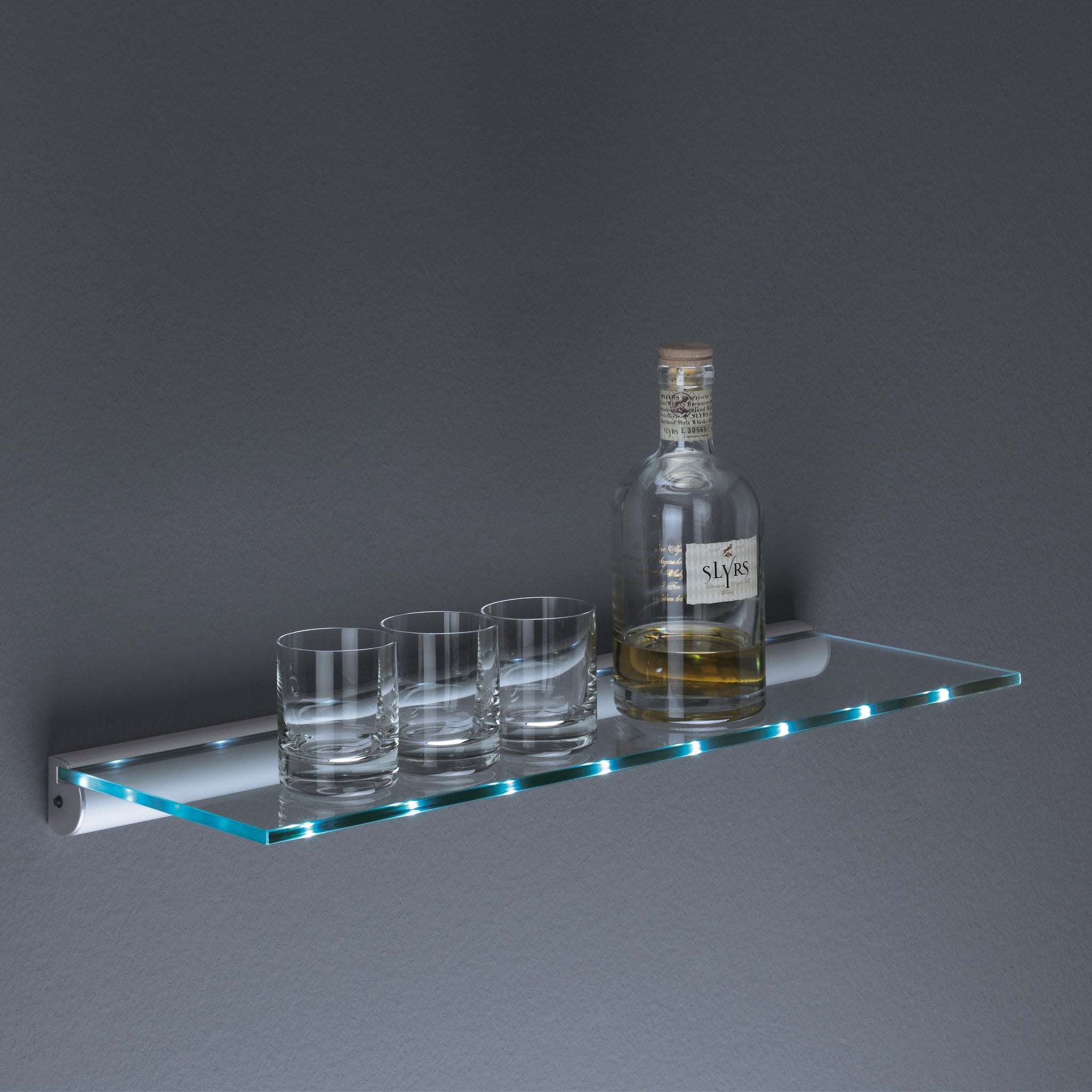 Led glass shelf discount
